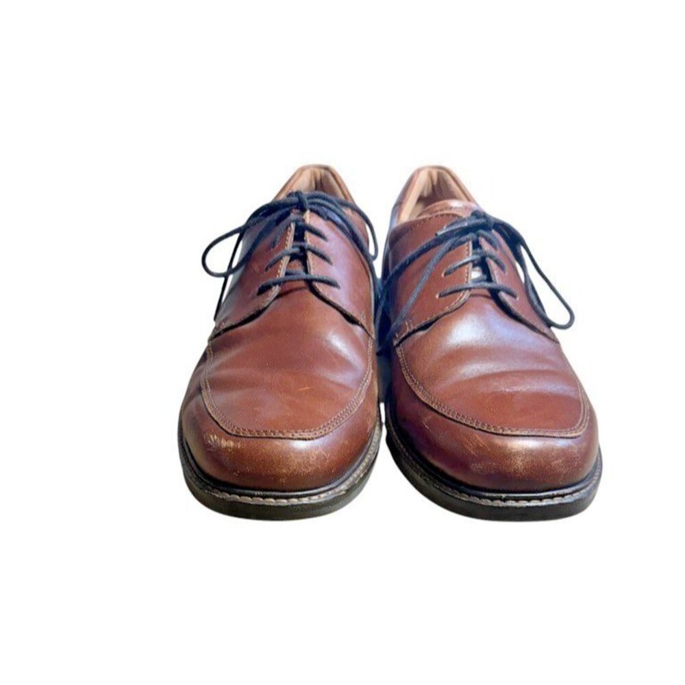 Ecco Holton Mens Dress Shoes Loafers Size 45 US 11 - 11.5 Leather Apron Tie - Picture 9 of 12
